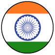 India Round Flag Icon