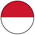 Indonesia Round Flag Icon