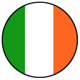 Ireland Round Flag Icon