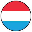 Luxembourg Round Flag Icon