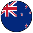 New Zealand Round Flag Icon