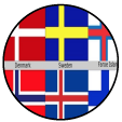 Scandinavia Round Flag Icon