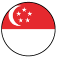 Singapore Round Flag Icon