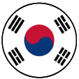South Korea Round Flag Icon