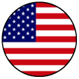 United States Round Flag Icon